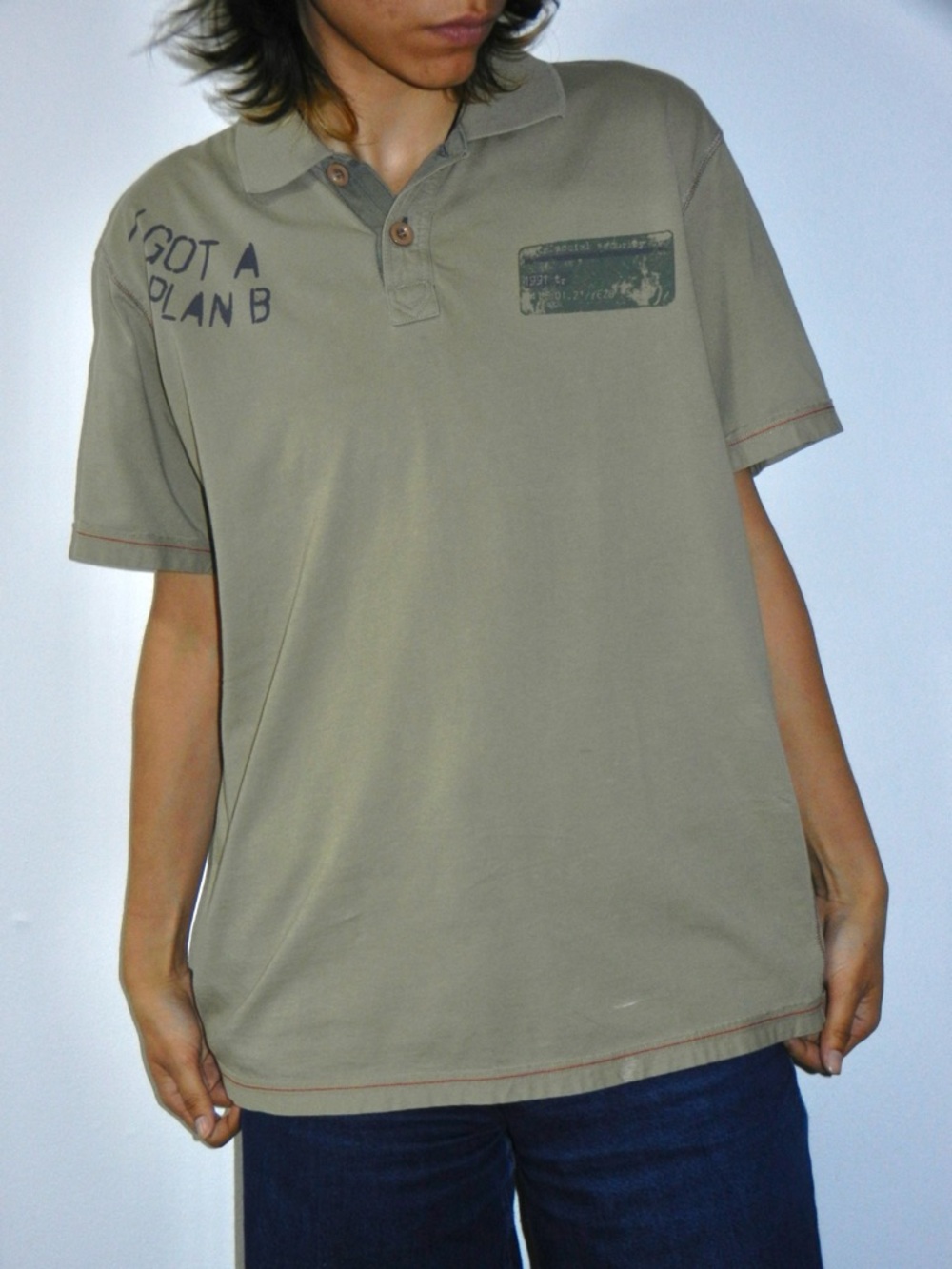 Cool Olive Polo “I Got A Plan B”